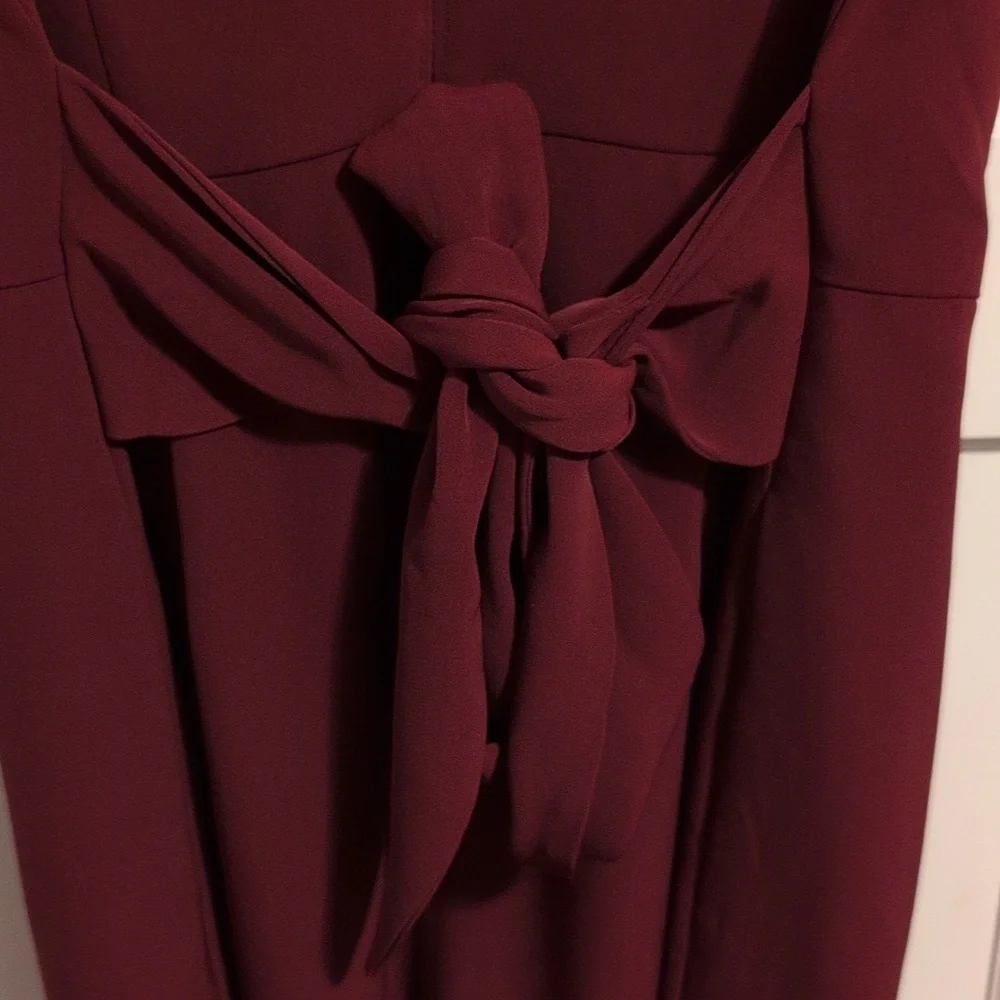 LOFT Burgundy Midi Dress - Picture 7 of 8